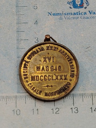 Medaglia mutuo soccorso casale - medaglia,