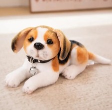 Lying Beagle Dog w/ Bell Plush