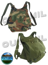 Zainetto in canapa uomo donna caccia Verde Militare, Mimetico Woodland