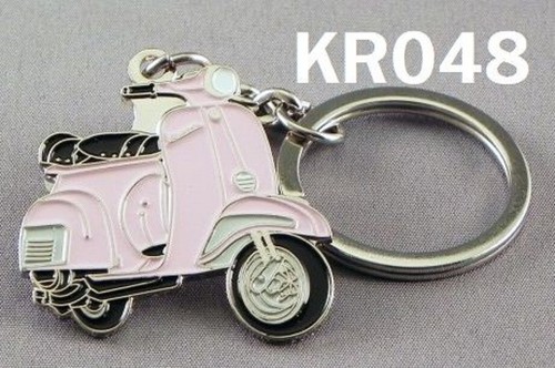 Vespa scooter keyring pink - vespa, keyring.