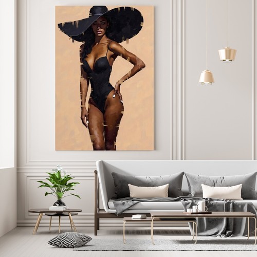 Elegante arte donna - , nera,