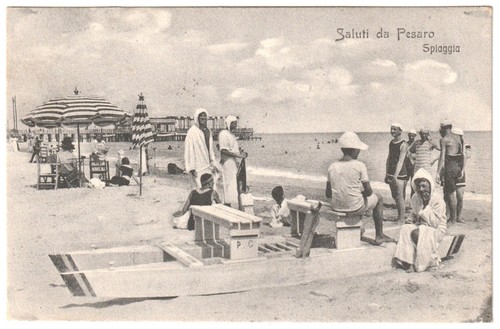 Pesaro spiaggia bagnanti - pesaro,