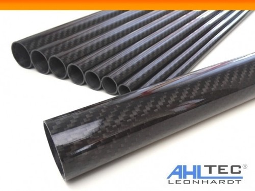 Tubo carbonio lucido 30 - carbonio, Ø