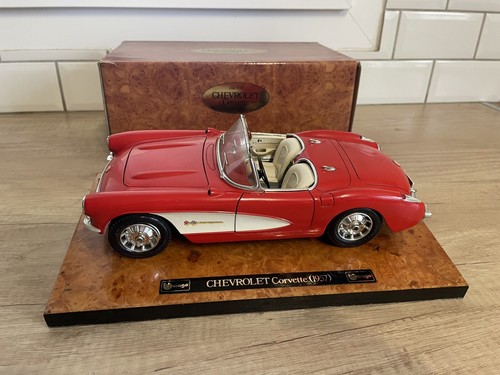 Chevrolet corvette 1957 burago - corvette,