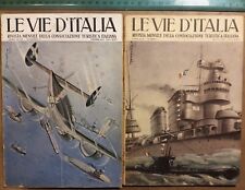 Plinio Codognato - 2 riviste Le Vie D'Italia 3/5 1943  TOURING - ACCETTABILI