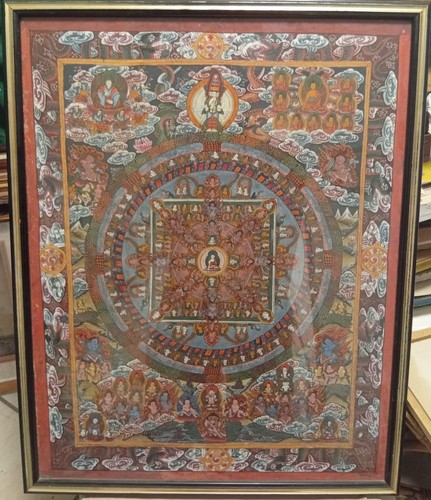 Thangka tibetano dipinto arte - tibetano,