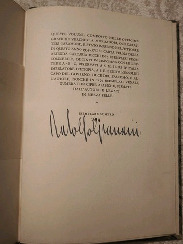 Rodolfo graziani autografo - rodolfo,