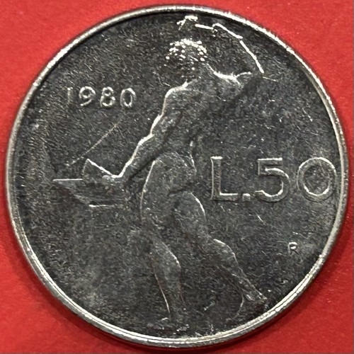 Moneta lire - 1980, )