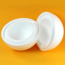 Sfera in polistirolo apribile di cm 20 - Palla vuota da decorare