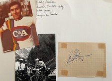 Eddy Merckx Cyclist AUTOGRAFO/ autograph anni '70 prov, Belgio