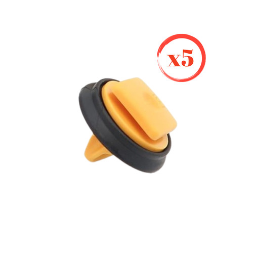 Pezzi clip gialla modanatura - 5,
