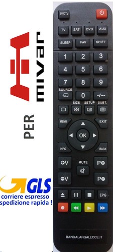 Telecomando per mivar - tv,