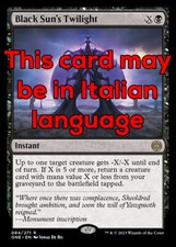 MTG BLACK SUN's TWILIGHT EXC - CREPUSCOLO DEL SOLE NERO 84 - ONE - MAGIC