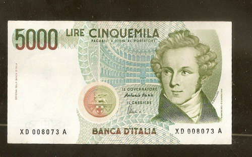 Repubblica italiana 5000 lire - 5000,