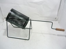 Padella pentola ferro gira castagne caldarroste manico 