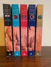 Christian Jacq - Serie 5 romanzi Ramses + Il faraone nero.  Lotto 6 libri