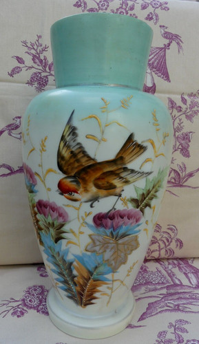 Vase opaline napoléon 3 - vase,