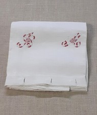 antica federa in canapa con