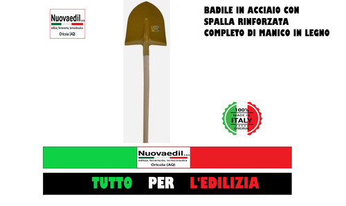 Badile acciaio con splalla - badile,