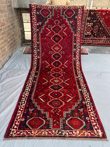 Antico tappeto runner 4x10