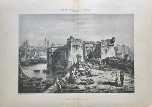Genova grande ristampa - ristampa, veduta