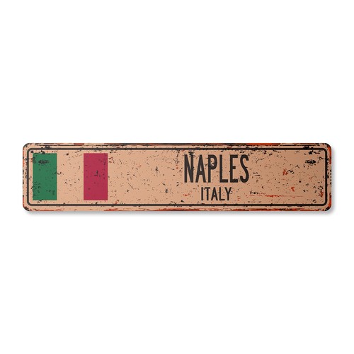 Napoli italia insegna stradale - insegna,