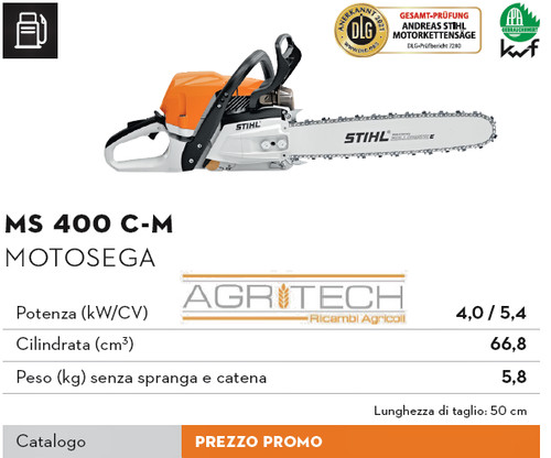 Motosega scoppio stihl ms - motosega,
