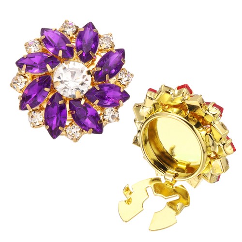 Gemelli copri bottoni - , strass