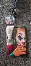 Porta Badge in Pelle PU, con Slot per Schede Portafoglio, Cordino da Collo Joker