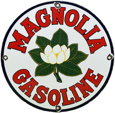 Insegna porcellana benzina - porcellana,