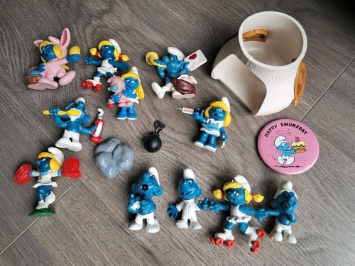 Schleich lotto puffi vintage