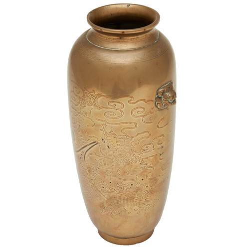Shisou vaso drago - vaso, bronzo