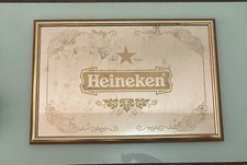 specchio pubblicitario birra heineken in cornice
