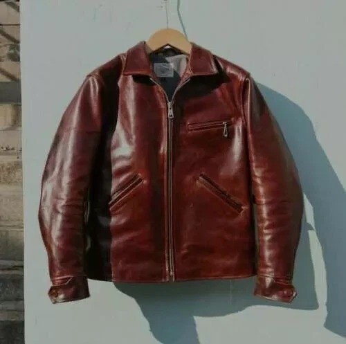 Giacca vera pelle bordeaux - giacca,