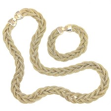 Set Bracciale Collana Catena