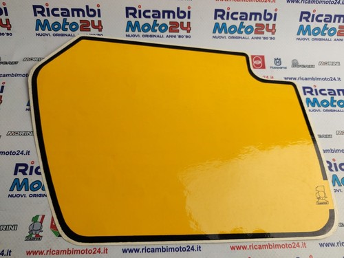 Decalcomania tabella gialla - tabella, sx