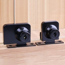 Blocca le vetrine con serratura in vetro a doppia porta facile da installare