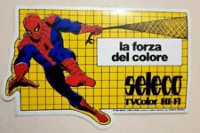 SPIDERMAN L'UOMO RAGNO ADESIVO 82 MARVEL COMICS SELECO TV COLOR STICKER STAN LEE