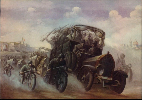 Cartolina epoca reggimento - d'epoca,