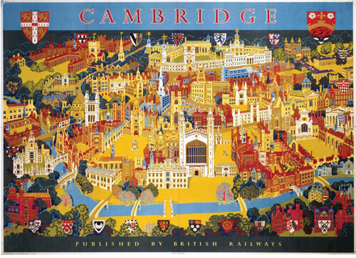 Poster vintage cambridge - poster,