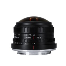 7artisans 4 mm F2.8 APS-C obiettivo Fisheye per Fuji X attacco Fujifilm X-T3 X-Pro2 H2S