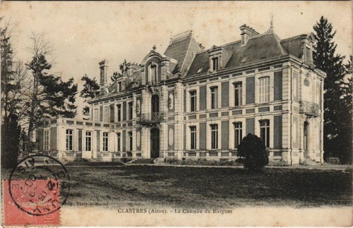 Cpa clastres chateau du - clastres, le