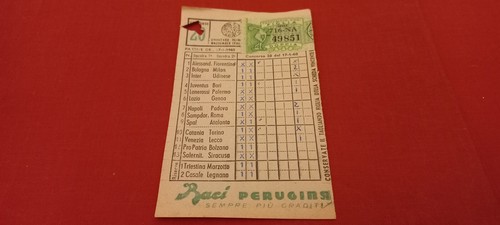Schedina 1960 pro patria - pro,