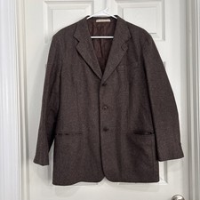 Blazer Sisley Bottoni Donna Marrone Lana Relaxed Eleganza Sirena Preppy Italia Tg M