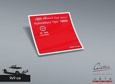 Adesivo omologazione alfa - adesivo,