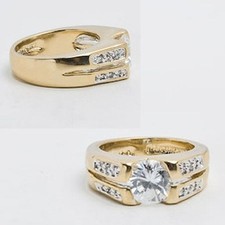 Anello In Oro Giallo Con