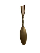 bastone tenda ottone con terminali contenente polvere d oro e pinze