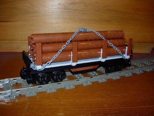 Lego treno log flat - log, custom