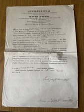ANTICA LETTERA IN LATINO ANGELUS PINOLI ALOYSII MORENO DEL 1864 88