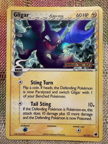 Carta pokémon tcg gligar - carta,